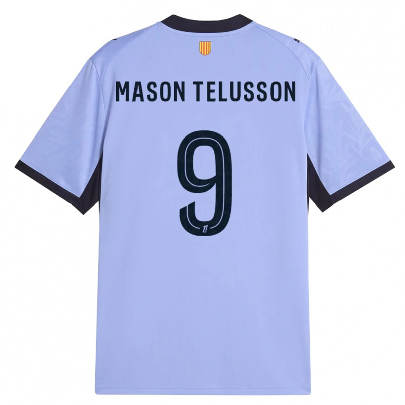 Danxen Enfant Maillot Jah-Mason Telusson #9 Lavande Noir Troisieme 2026/27 T-Shirt