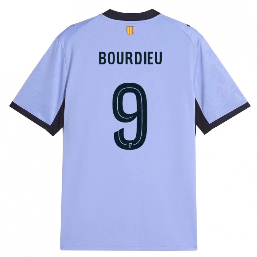 Danxen Enfant Maillot Mathilde Bourdieu #9 Lavande Noir Troisieme 2026/27 T-Shirt