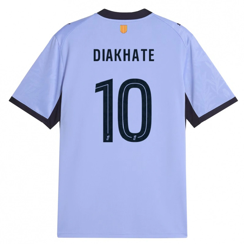 Danxen Enfant Maillot Ndeye Awa Diakhaté #10 Lavande Noir Troisieme 2026/27 T-Shirt