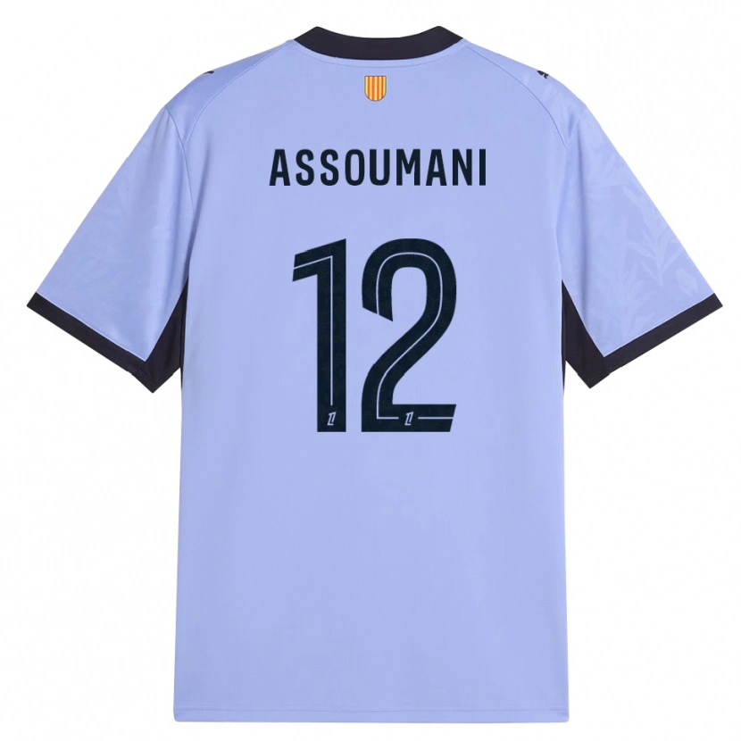 Danxen Enfant Maillot Saïfi Assoumani #12 Lavande Noir Troisieme 2026/27 T-Shirt