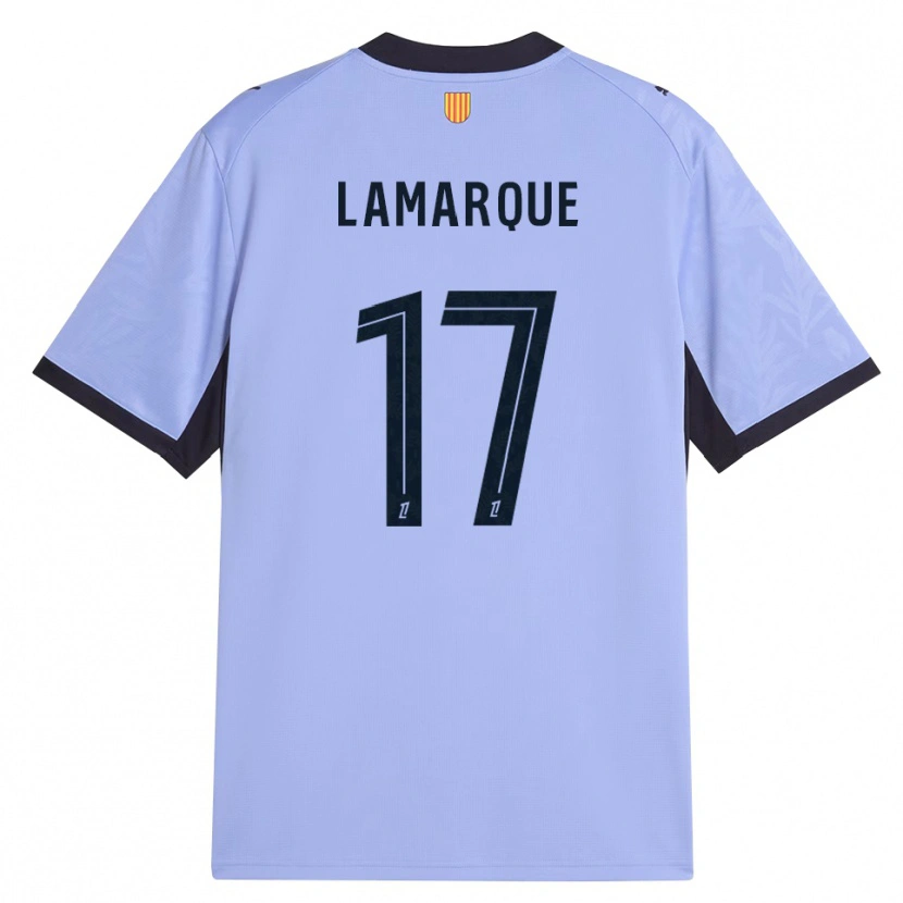 Danxen Enfant Maillot Alais Lamarque #17 Lavande Noir Troisieme 2026/27 T-Shirt