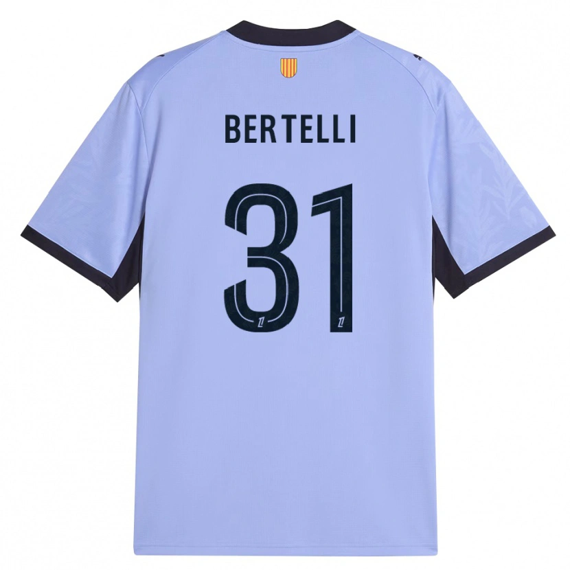 Danxen Enfant Maillot Ugo Bertelli #31 Lavande Noir Troisieme 2026/27 T-Shirt