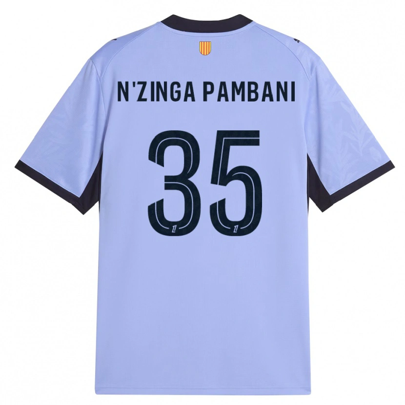 Danxen Enfant Maillot Pladi N'zinga Pambani #35 Lavande Noir Troisieme 2026/27 T-Shirt
