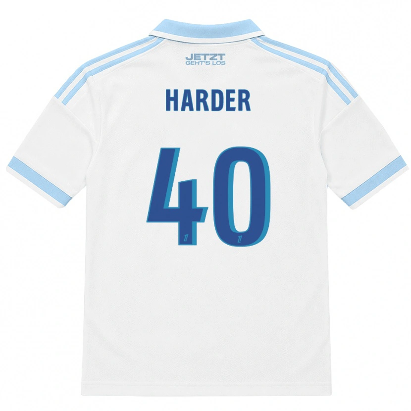 Danxen Enfant Maillot Conrad Harder #40 Bleu Ciel Clair Blanc Rouge Tenues Extérieur 2026/27 T-Shirt