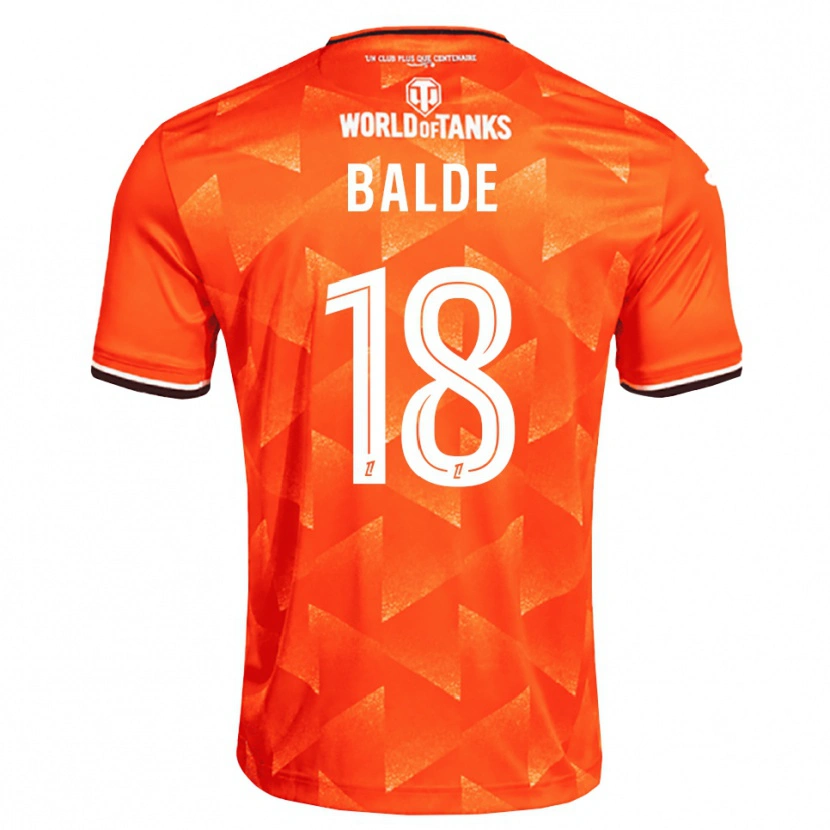 Danxen Enfant Maillot Ibrahima Baldé #18 Orange Blanc Noir Tenues Domicile 2026/27 T-Shirt