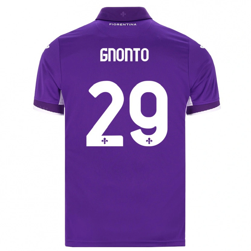 Danxen Homme Maillot Wilfried Gnonto #29 Violet Blanc Rose Tenues Domicile 2026/27 T-Shirt