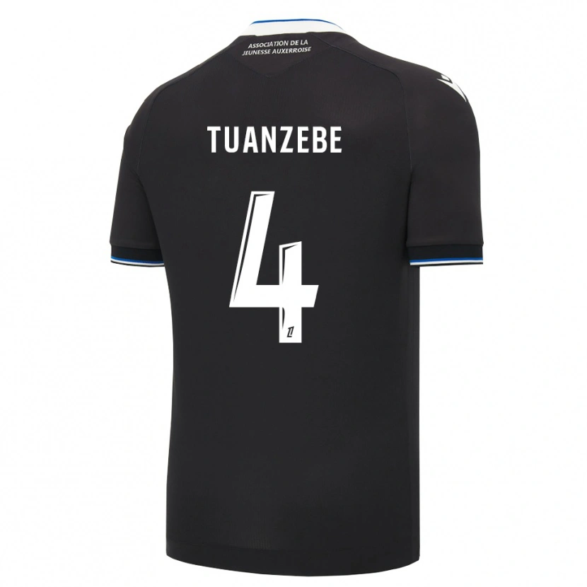 Danxen Homme Maillot Axel Tuanzebe #4 Noir Bleu Blanc Tenues Extérieur 2026/27 T-Shirt