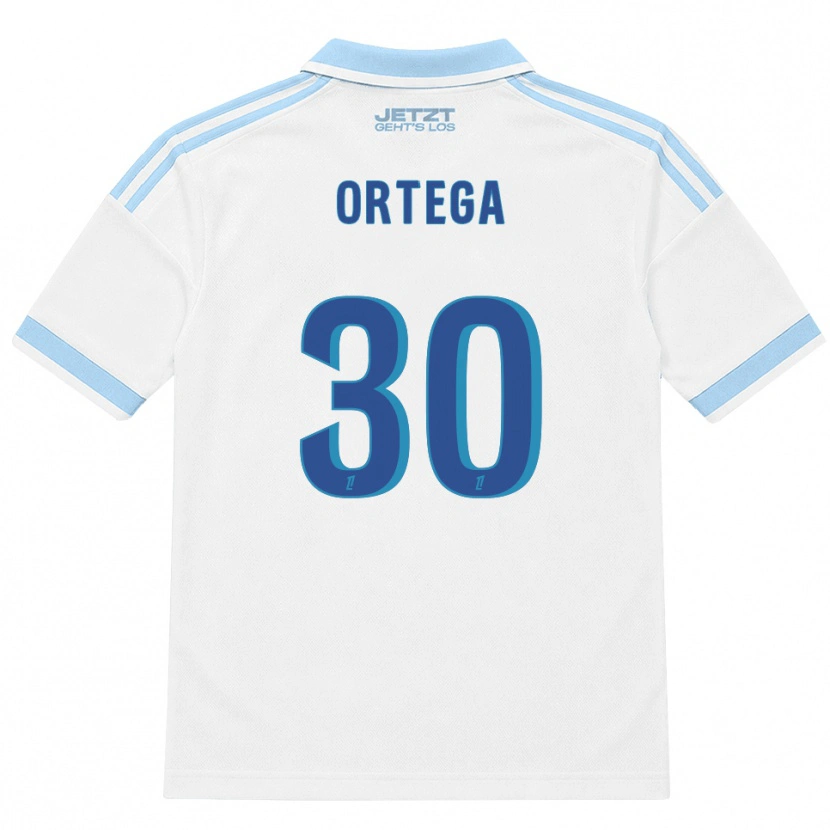 Danxen Homme Maillot Jacobo Ortega #30 Bleu Ciel Clair Blanc Rouge Tenues Extérieur 2026/27 T-Shirt