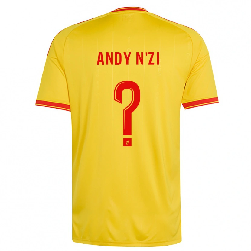 Danxen Homme Maillot Christ Andy N'zi #0 Or Orange Rouge Tenues Domicile 2026/27 T-Shirt