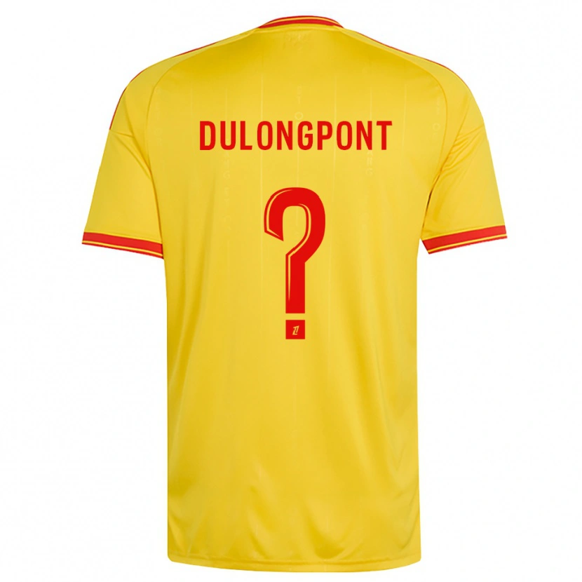 Danxen Homme Maillot Tom Dulongpont #0 Or Orange Rouge Tenues Domicile 2026/27 T-Shirt