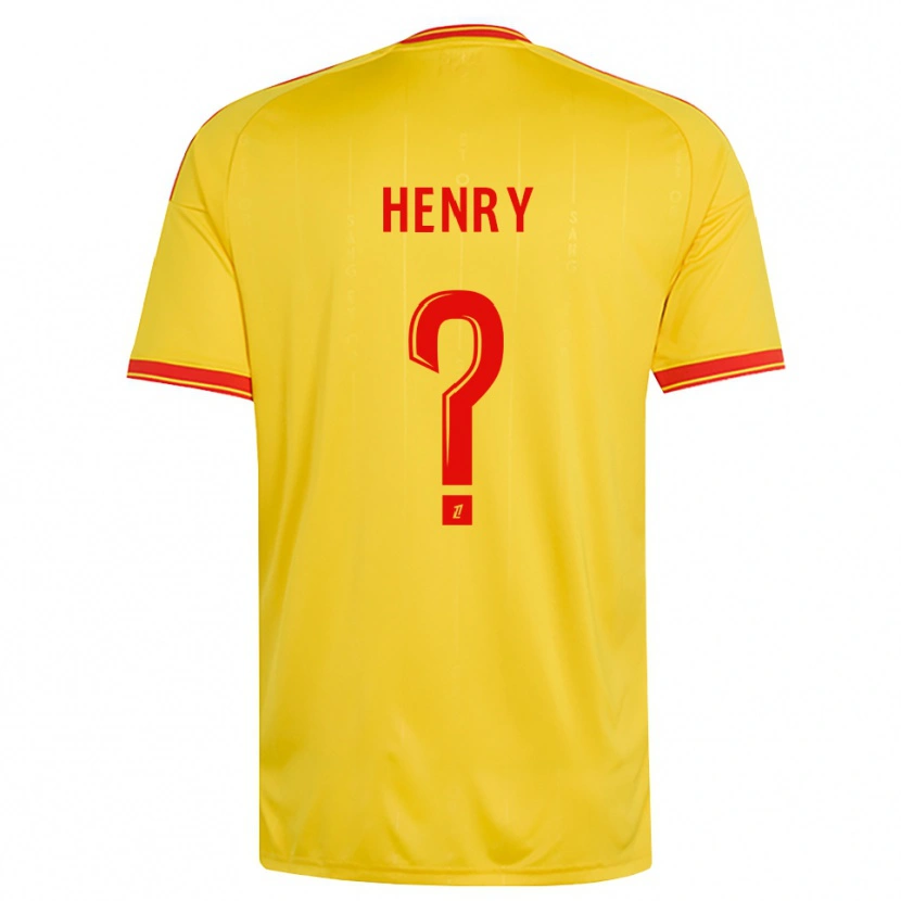 Danxen Homme Maillot Maxence Henry #0 Or Orange Rouge Tenues Domicile 2026/27 T-Shirt