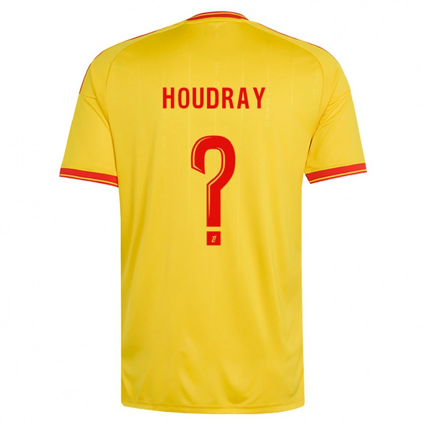 Danxen Homme Maillot Leyaan Houdray #0 Or Orange Rouge Tenues Domicile 2026/27 T-Shirt