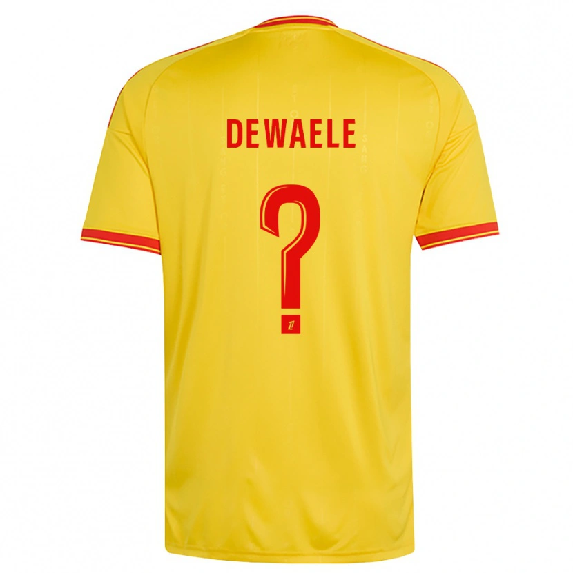 Danxen Homme Maillot Florian Dewaele #0 Or Orange Rouge Tenues Domicile 2026/27 T-Shirt