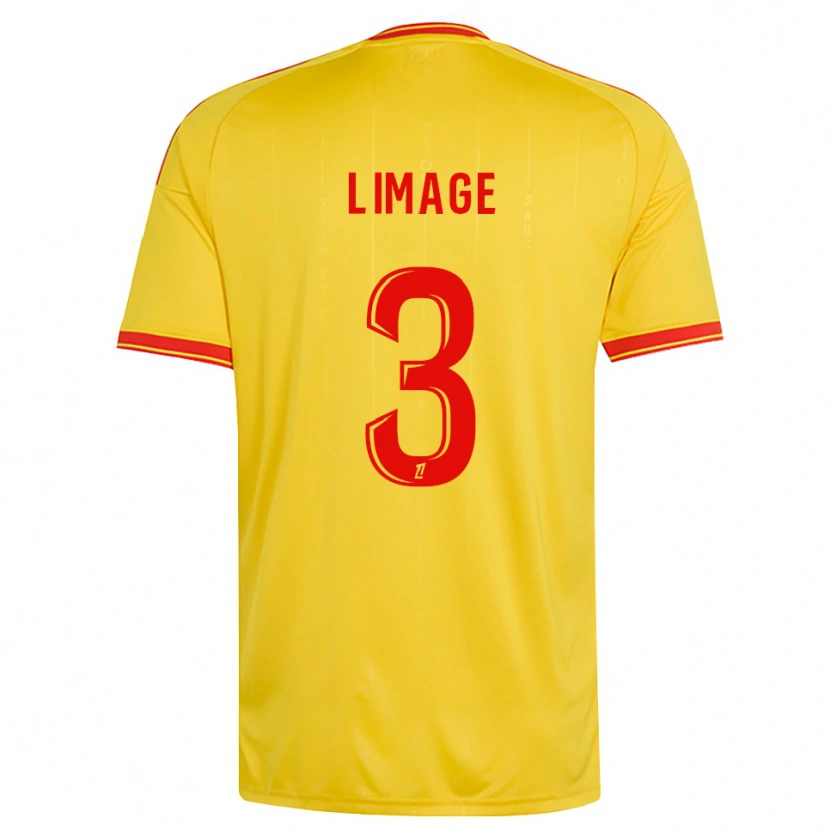 Danxen Homme Maillot Jennyfer Limage #3 Or Orange Rouge Tenues Domicile 2026/27 T-Shirt