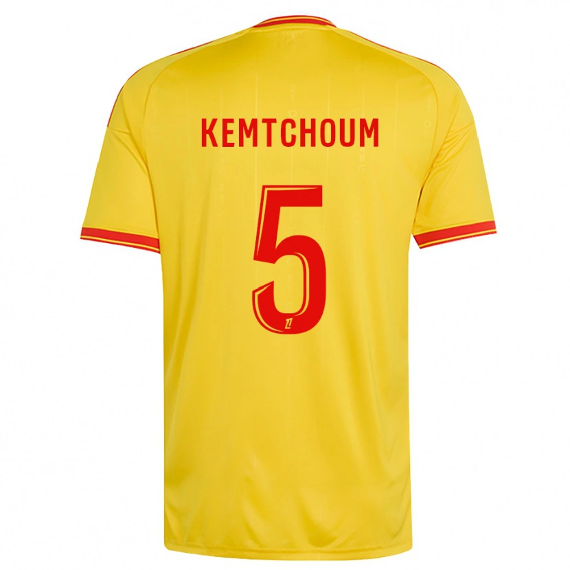 Danxen Homme Maillot Noé Kemtchoum #5 Or Orange Rouge Tenues Domicile 2026/27 T-Shirt