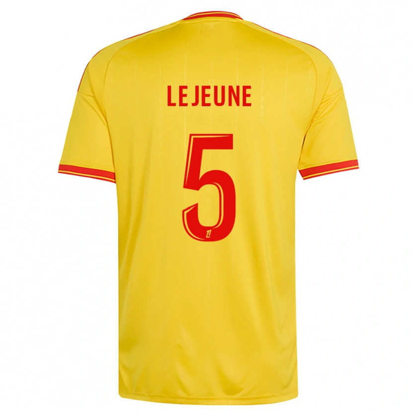 Danxen Homme Maillot Romane Lejeune #5 Or Orange Rouge Tenues Domicile 2026/27 T-Shirt