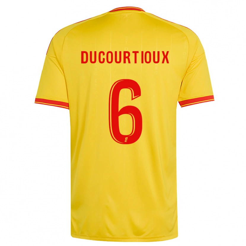 Danxen Homme Maillot Ilan Ducourtioux #6 Or Orange Rouge Tenues Domicile 2026/27 T-Shirt