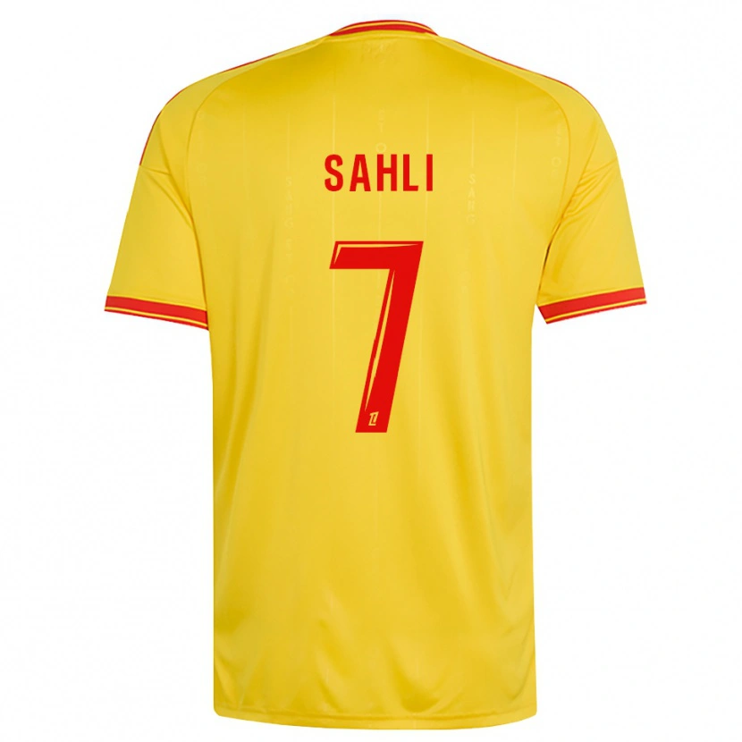 Danxen Homme Maillot Wael Sahli #7 Or Orange Rouge Tenues Domicile 2026/27 T-Shirt