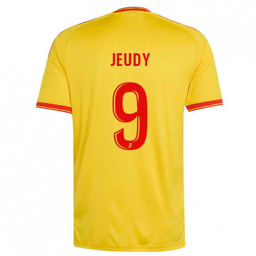Danxen Homme Maillot Sherly Jeudy #9 Or Orange Rouge Tenues Domicile 2026/27 T-Shirt
