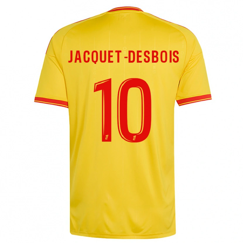 Danxen Homme Maillot Tairik Jacquet-Desbois #10 Or Orange Rouge Tenues Domicile 2026/27 T-Shirt
