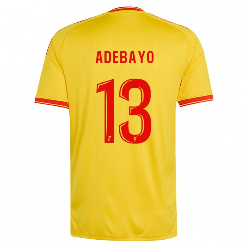 Danxen Homme Maillot Kamil Adebayo #13 Or Orange Rouge Tenues Domicile 2026/27 T-Shirt