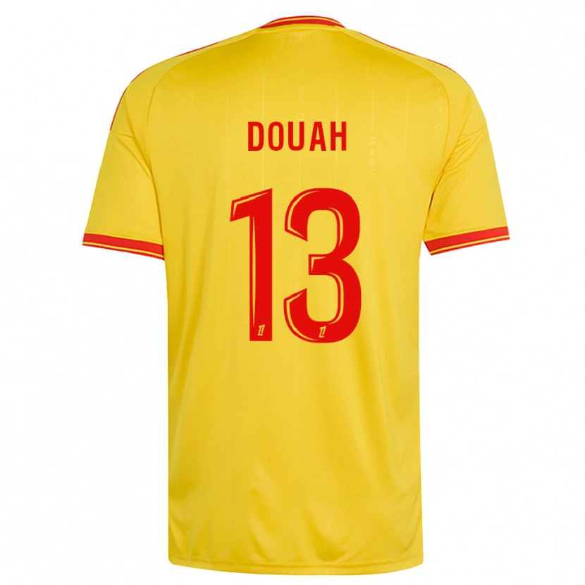 Danxen Homme Maillot Chemssedine Douah #13 Or Orange Rouge Tenues Domicile 2026/27 T-Shirt
