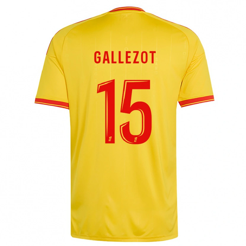 Danxen Homme Maillot Tim Gallezot #15 Or Orange Rouge Tenues Domicile 2026/27 T-Shirt