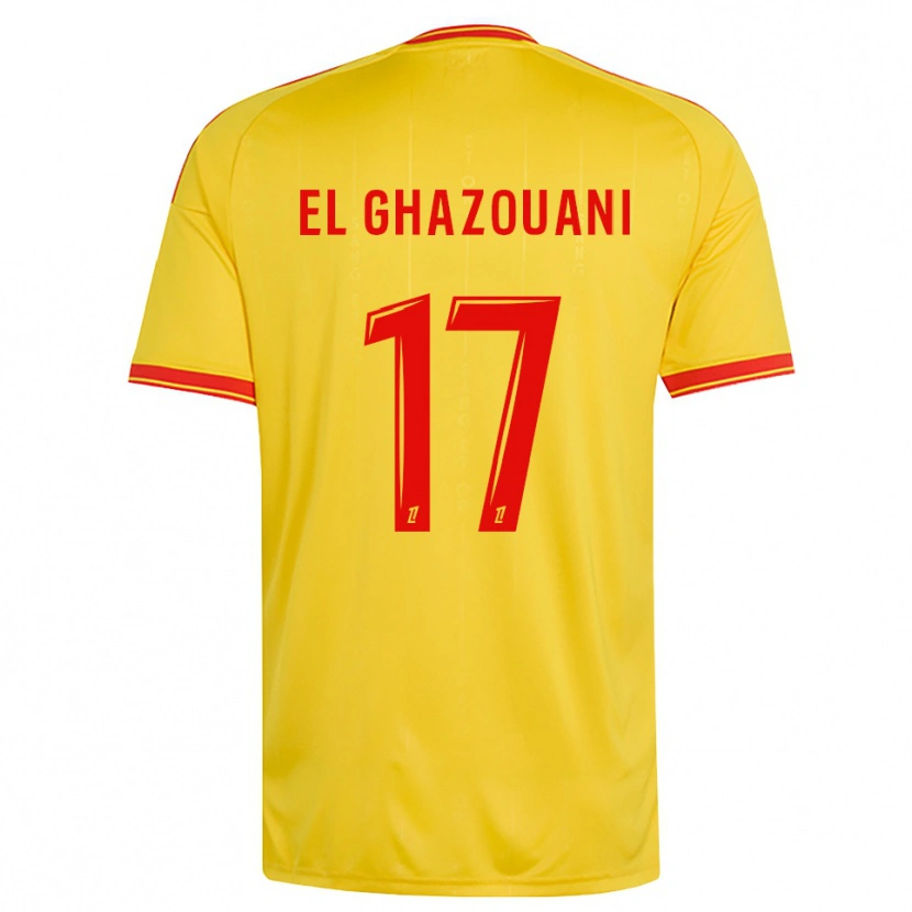 Danxen Homme Maillot Fatima El Ghazouani #17 Or Orange Rouge Tenues Domicile 2026/27 T-Shirt