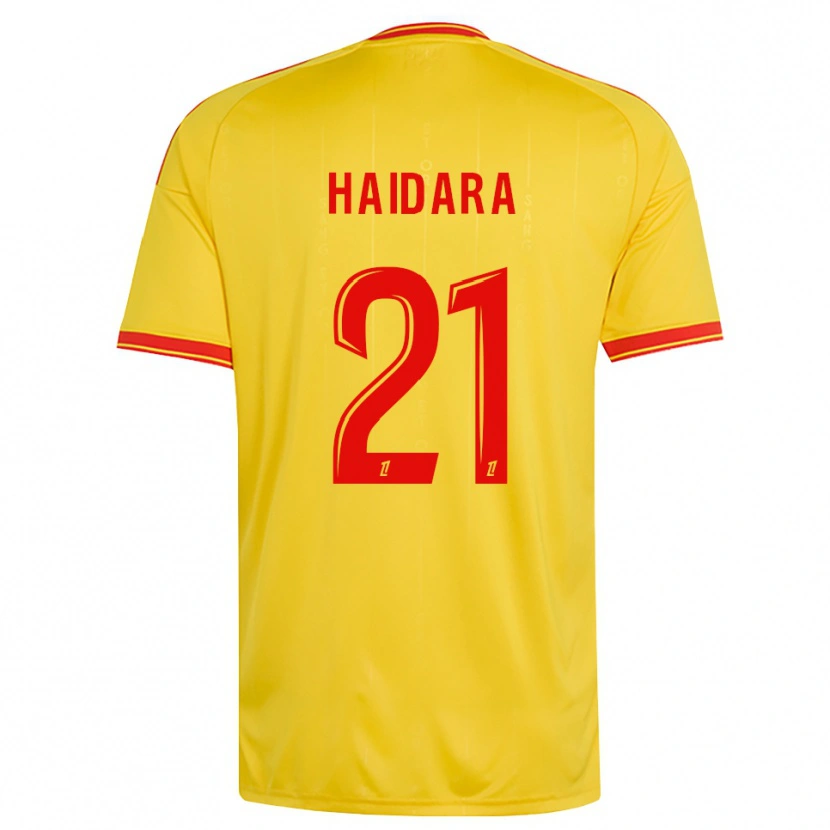 Danxen Homme Maillot Amadou Haidara #21 Or Orange Rouge Tenues Domicile 2026/27 T-Shirt