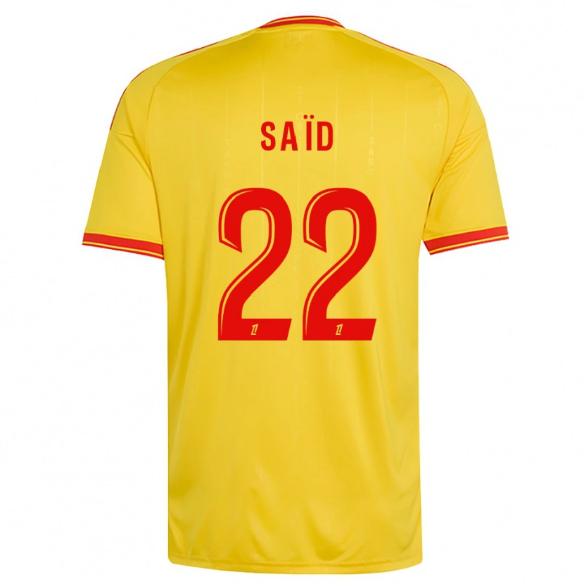 Danxen Homme Maillot Wesley Saïd #22 Or Orange Rouge Tenues Domicile 2026/27 T-Shirt
