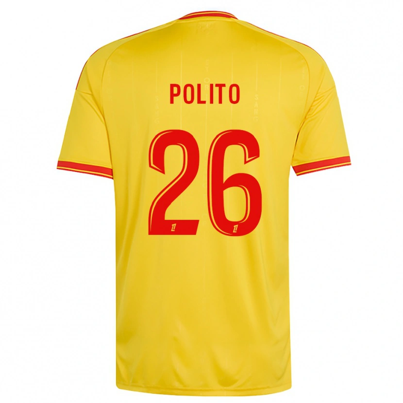 Danxen Homme Maillot Carla Polito #26 Or Orange Rouge Tenues Domicile 2026/27 T-Shirt