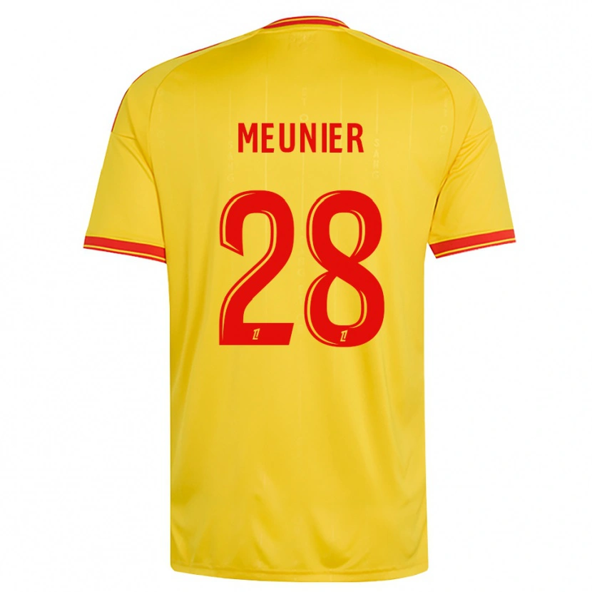 Danxen Homme Maillot Jennifer Meunier #28 Or Orange Rouge Tenues Domicile 2026/27 T-Shirt