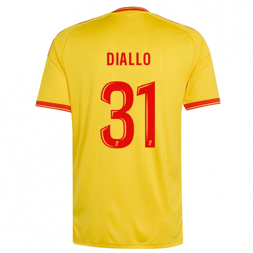 Danxen Homme Maillot Alpha Diallo #31 Or Orange Rouge Tenues Domicile 2026/27 T-Shirt