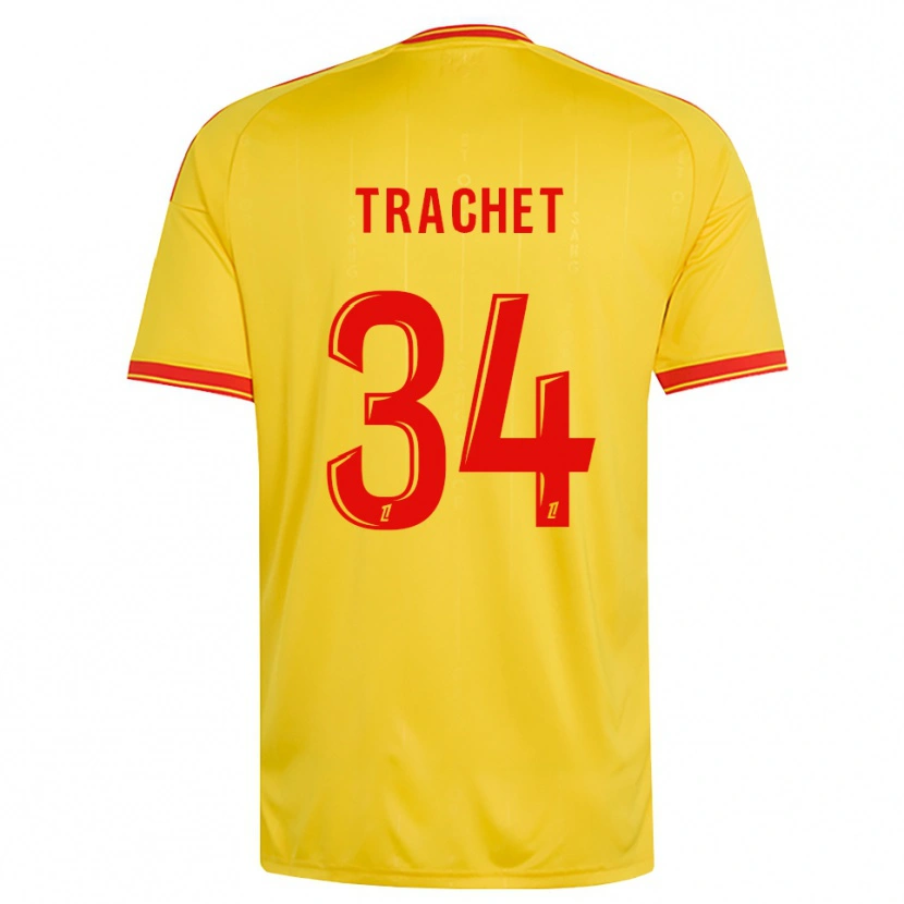 Danxen Homme Maillot Amélie Trachet #34 Or Orange Rouge Tenues Domicile 2026/27 T-Shirt