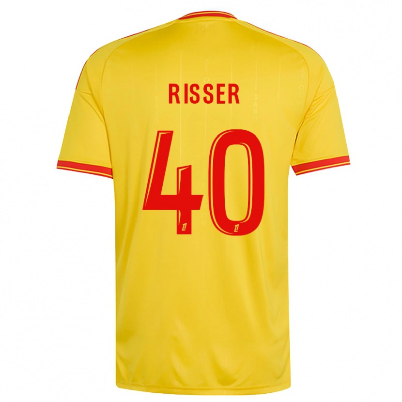 Danxen Homme Maillot Robin Risser #40 Or Orange Rouge Tenues Domicile 2026/27 T-Shirt
