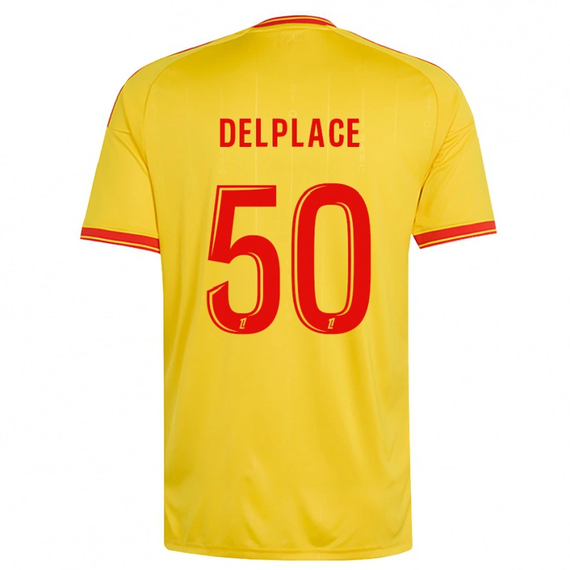 Danxen Homme Maillot Adam Delplace #50 Or Orange Rouge Tenues Domicile 2026/27 T-Shirt
