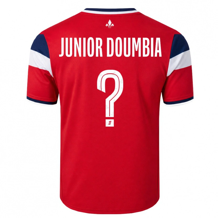 Danxen Homme Maillot Samba Junior Doumbia #0 Rouge Blanc Bleu Royal Tenues Domicile 2026/27 T-Shirt