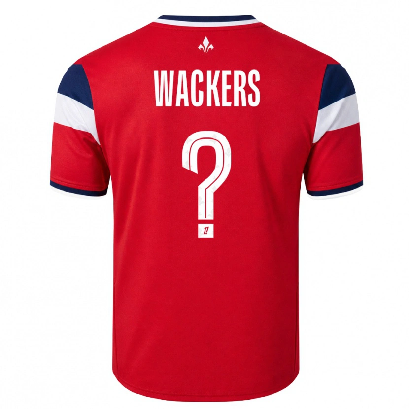 Danxen Homme Maillot Maxime Wackers #0 Rouge Blanc Bleu Royal Tenues Domicile 2026/27 T-Shirt