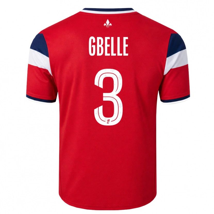 Danxen Homme Maillot Arthur Gbelle #3 Rouge Blanc Bleu Royal Tenues Domicile 2026/27 T-Shirt