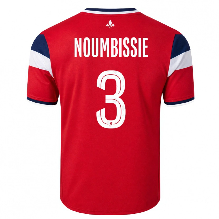 Danxen Homme Maillot Stéphane Noumbissie #3 Rouge Blanc Bleu Royal Tenues Domicile 2026/27 T-Shirt