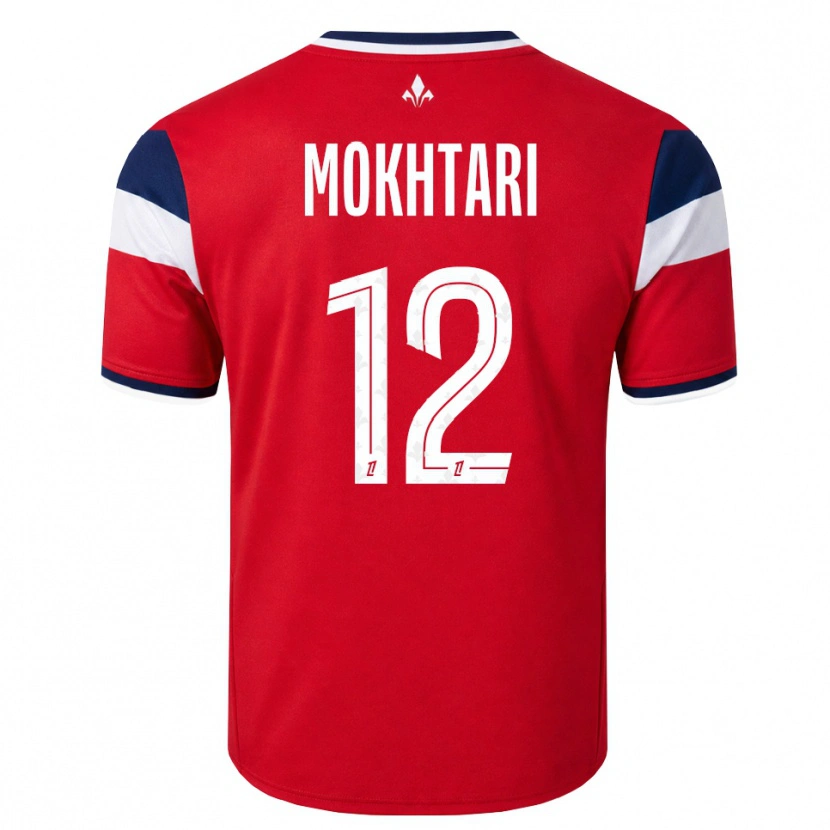 Danxen Homme Maillot Brahim Mokhtari #12 Rouge Blanc Bleu Royal Tenues Domicile 2026/27 T-Shirt
