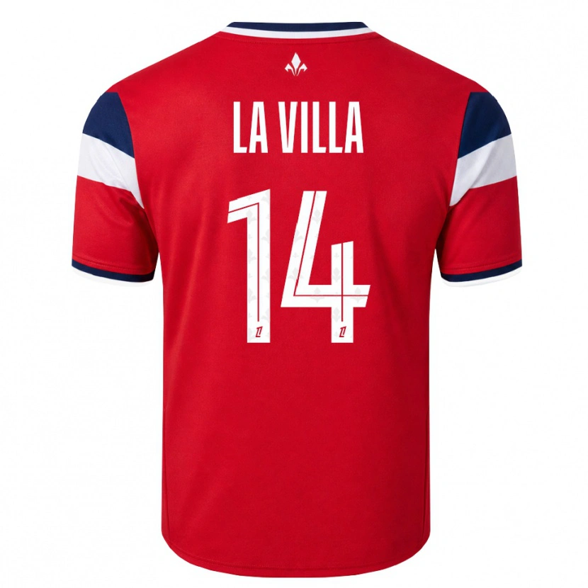 Danxen Homme Maillot Caroline La Villa #14 Rouge Blanc Bleu Royal Tenues Domicile 2026/27 T-Shirt