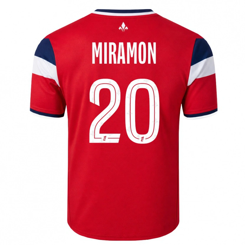 Danxen Homme Maillot Ignacio Miramón #20 Rouge Blanc Bleu Royal Tenues Domicile 2026/27 T-Shirt
