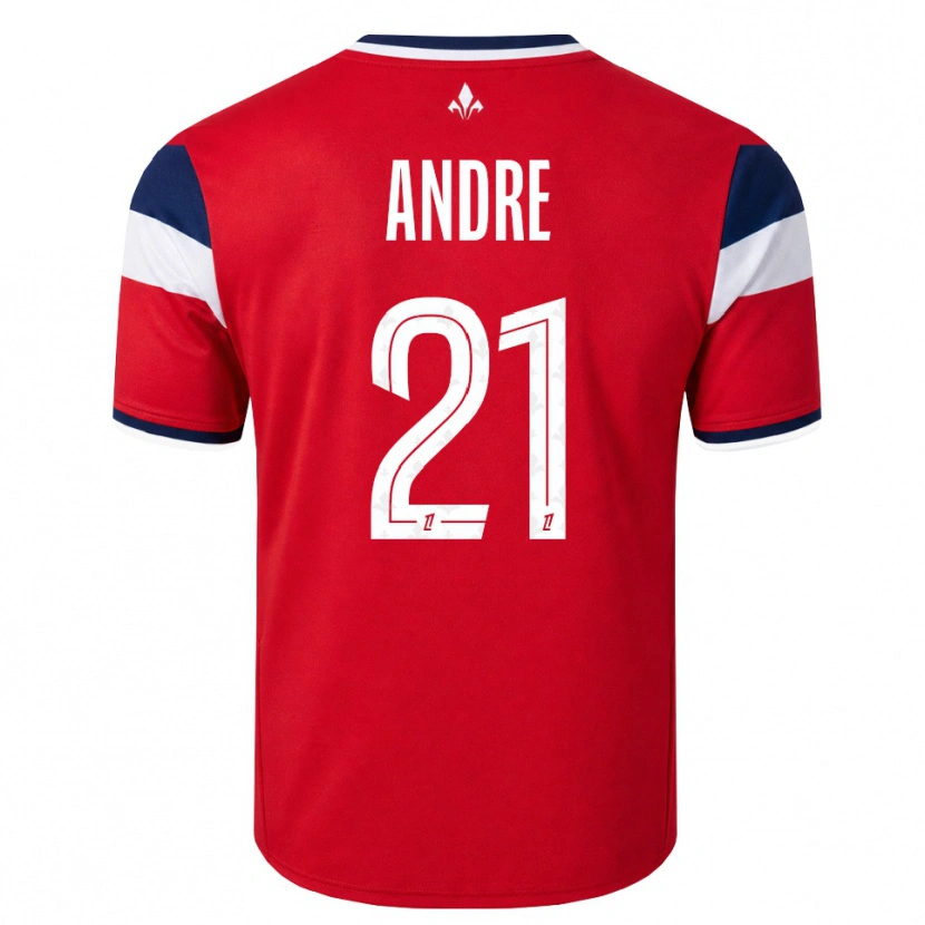 Danxen Homme Maillot Benjamin André #21 Rouge Blanc Bleu Royal Tenues Domicile 2026/27 T-Shirt