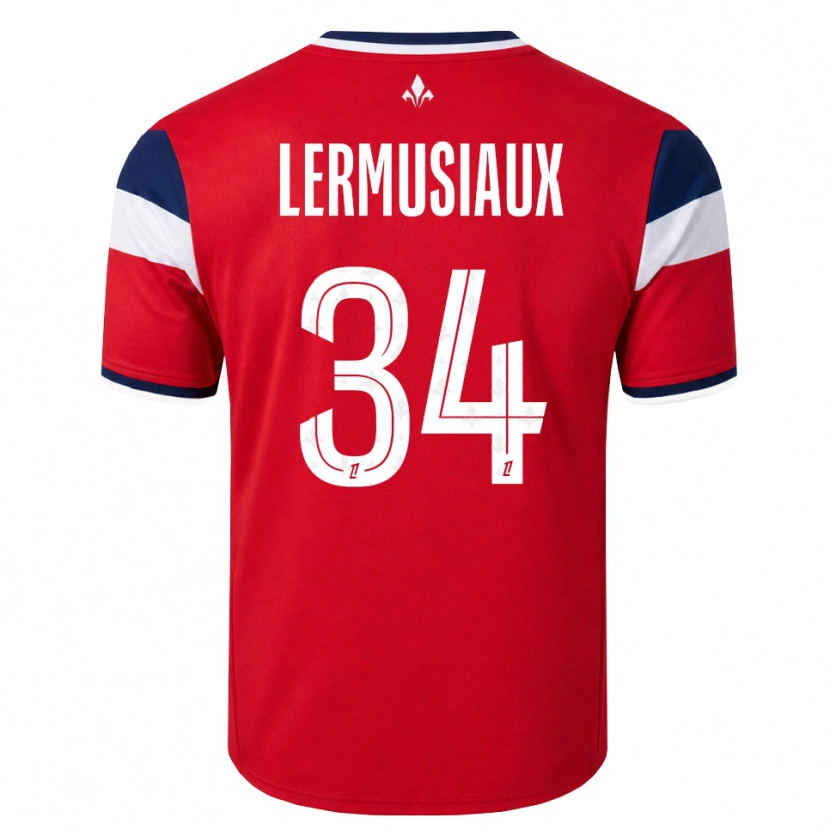 Danxen Homme Maillot Chrystal Lermusiaux #34 Rouge Blanc Bleu Royal Tenues Domicile 2026/27 T-Shirt