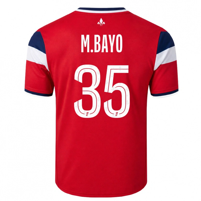 Danxen Homme Maillot Mohamed Bayo #35 Rouge Blanc Bleu Royal Tenues Domicile 2026/27 T-Shirt