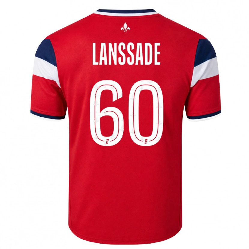 Danxen Homme Maillot Zadig Lanssade #60 Rouge Blanc Bleu Royal Tenues Domicile 2026/27 T-Shirt