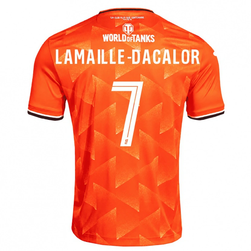 Danxen Homme Maillot Olan Lamaille-Dacalor #7 Orange Blanc Noir Tenues Domicile 2026/27 T-Shirt