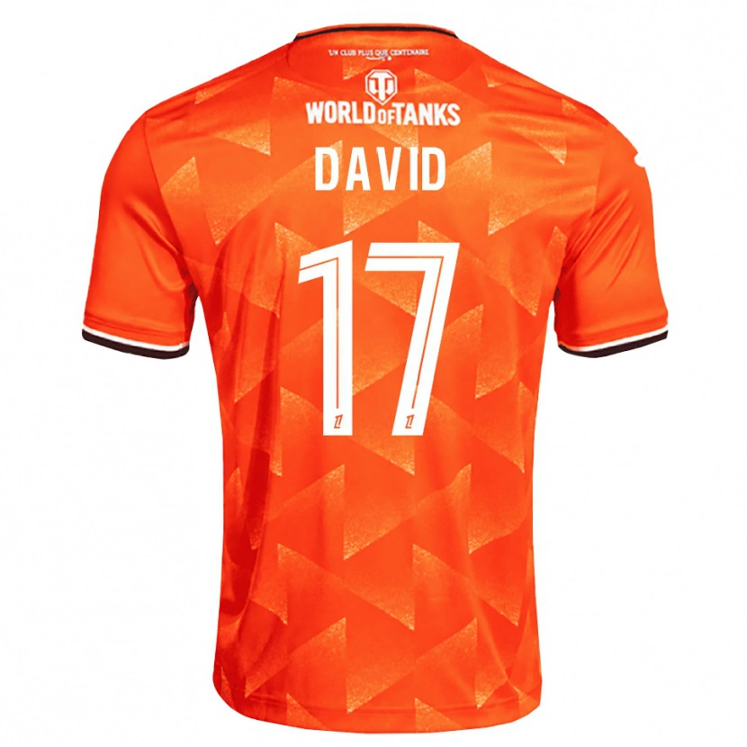 Danxen Homme Maillot Dune David #17 Orange Blanc Noir Tenues Domicile 2026/27 T-Shirt