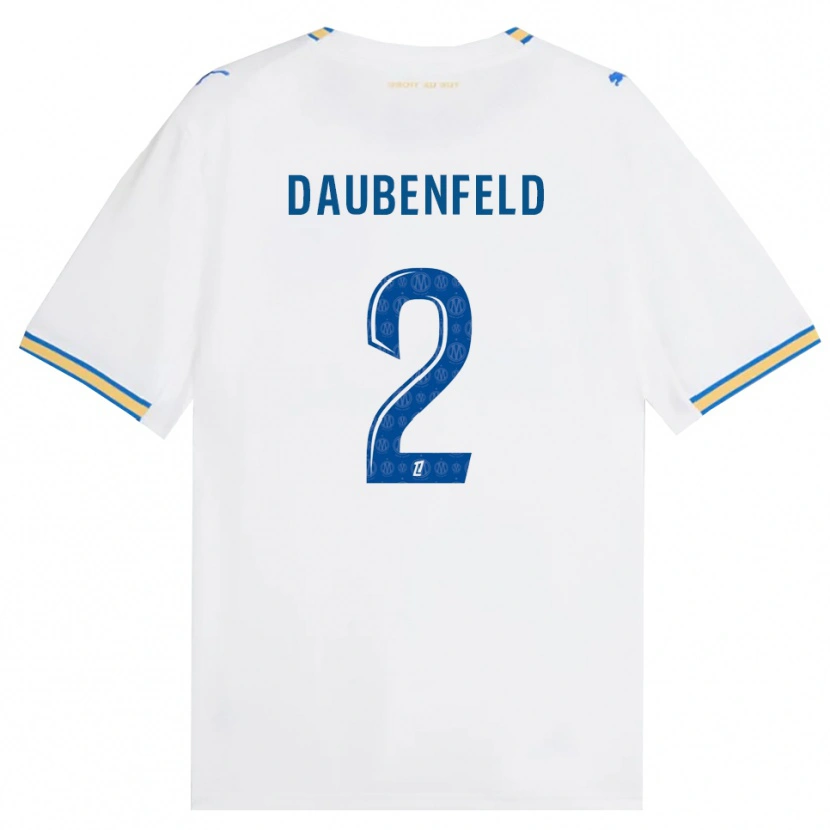 Danxen Homme Maillot Lucas Daubenfeld #2 Bleu Dodger Blanc Tenues Domicile 2026/27 T-Shirt